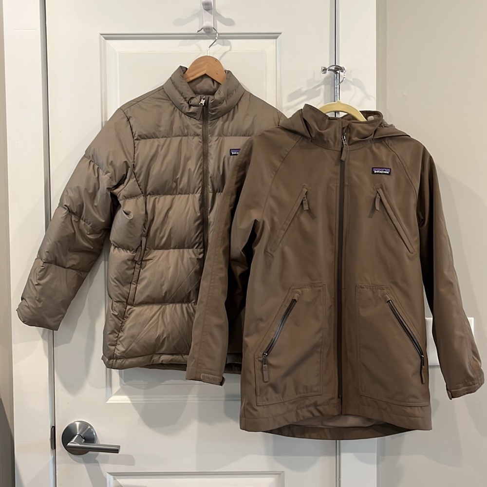 Boys Patagonia Three in One Parka size XL 14 w/tags